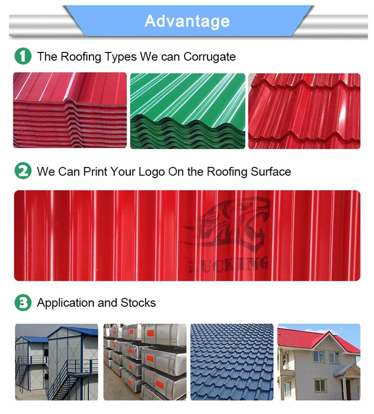 SGCC Sandwich Panel Use with PVC Film PPGI Corrugated Steel Roofing Sheet