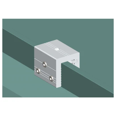 Morsetto strutturale per modulo solare con aggraffatura Klip Lok